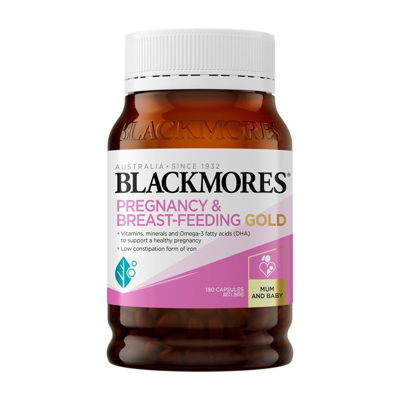 Vitamin tổng hợp bầu và cho con bú Blackmores Pregnancy & Breastfeeding Gold 180 viên
