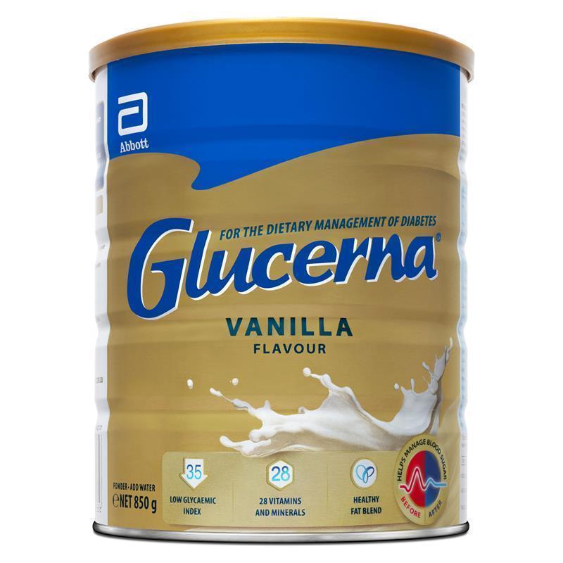 Sữa bột dinh dưỡng tiểu đường Glucerna Vanilla 850g